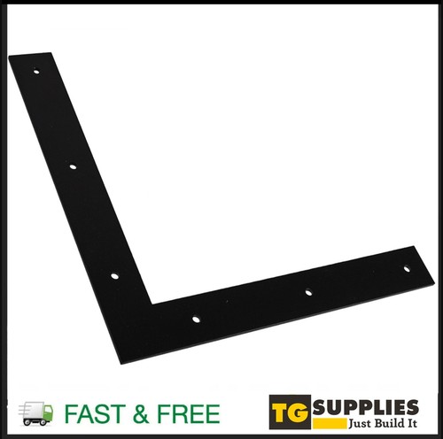 Black heavy duty flat corner - heavy,